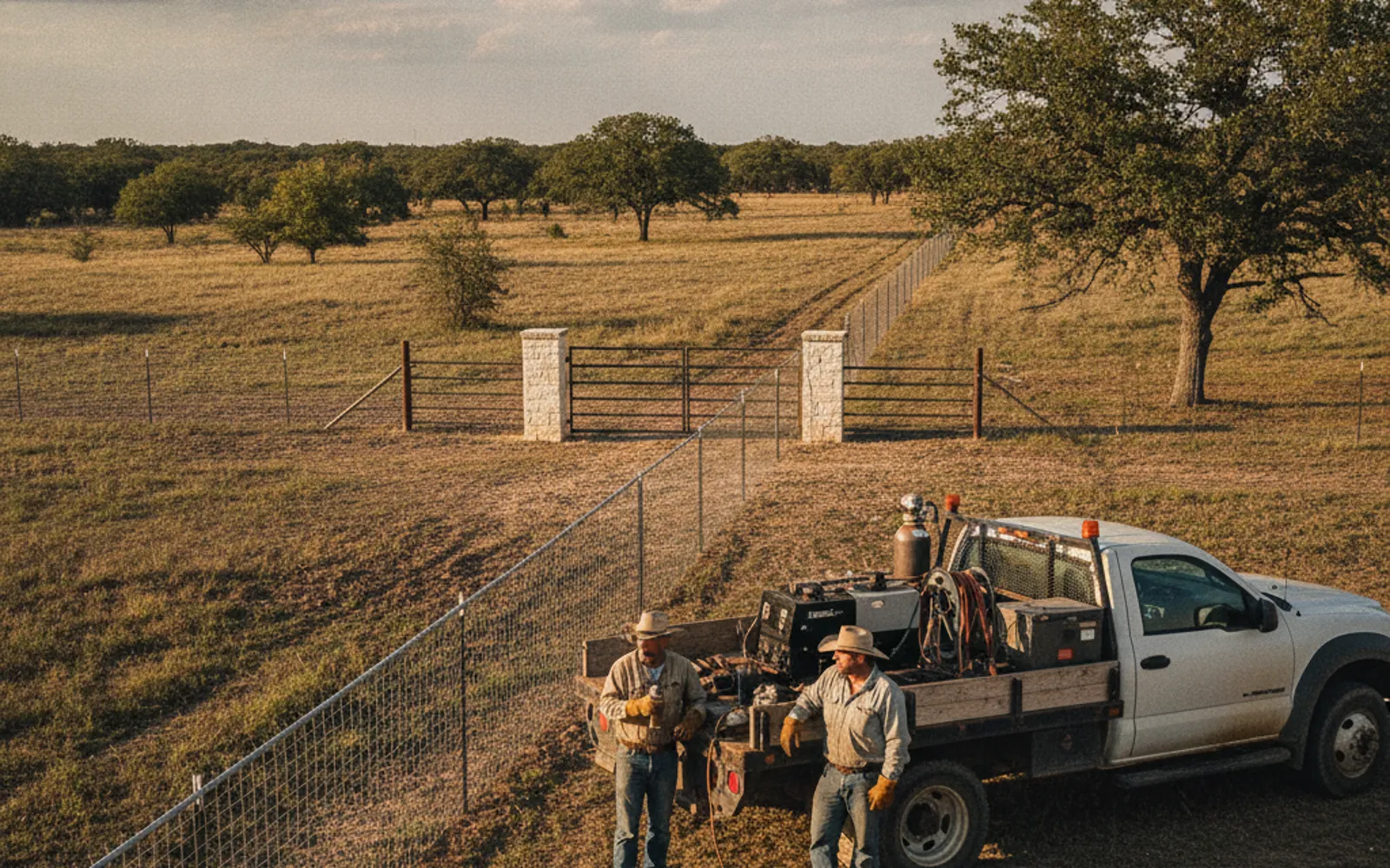 Brazos Ridge Fence Co. service crew