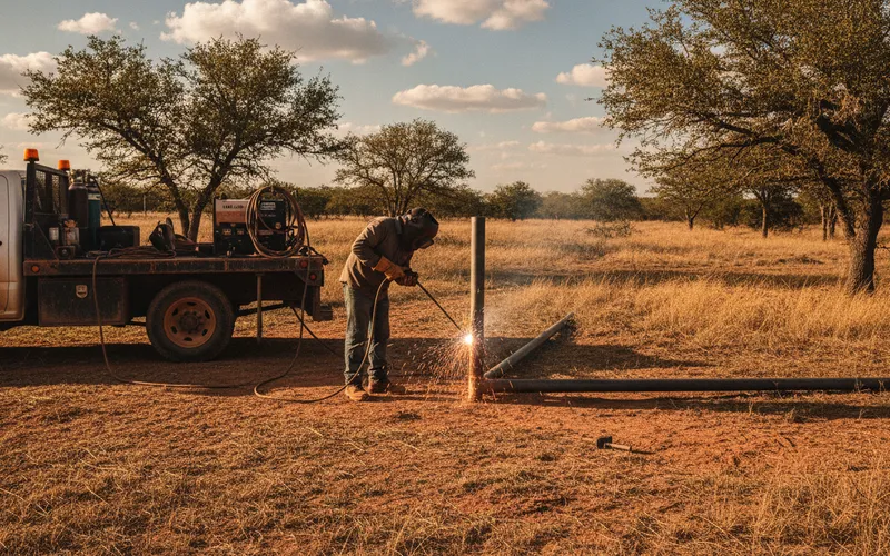 Brazos Ridge Fence Co. at work